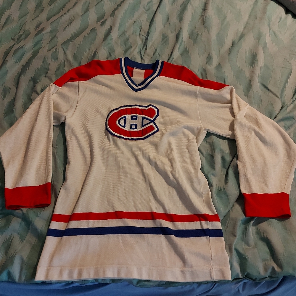 NHL- Montreal Canadiens Virginia‎ NHL 1970’s/1980's Hockey Jersey Men’s Medium.
